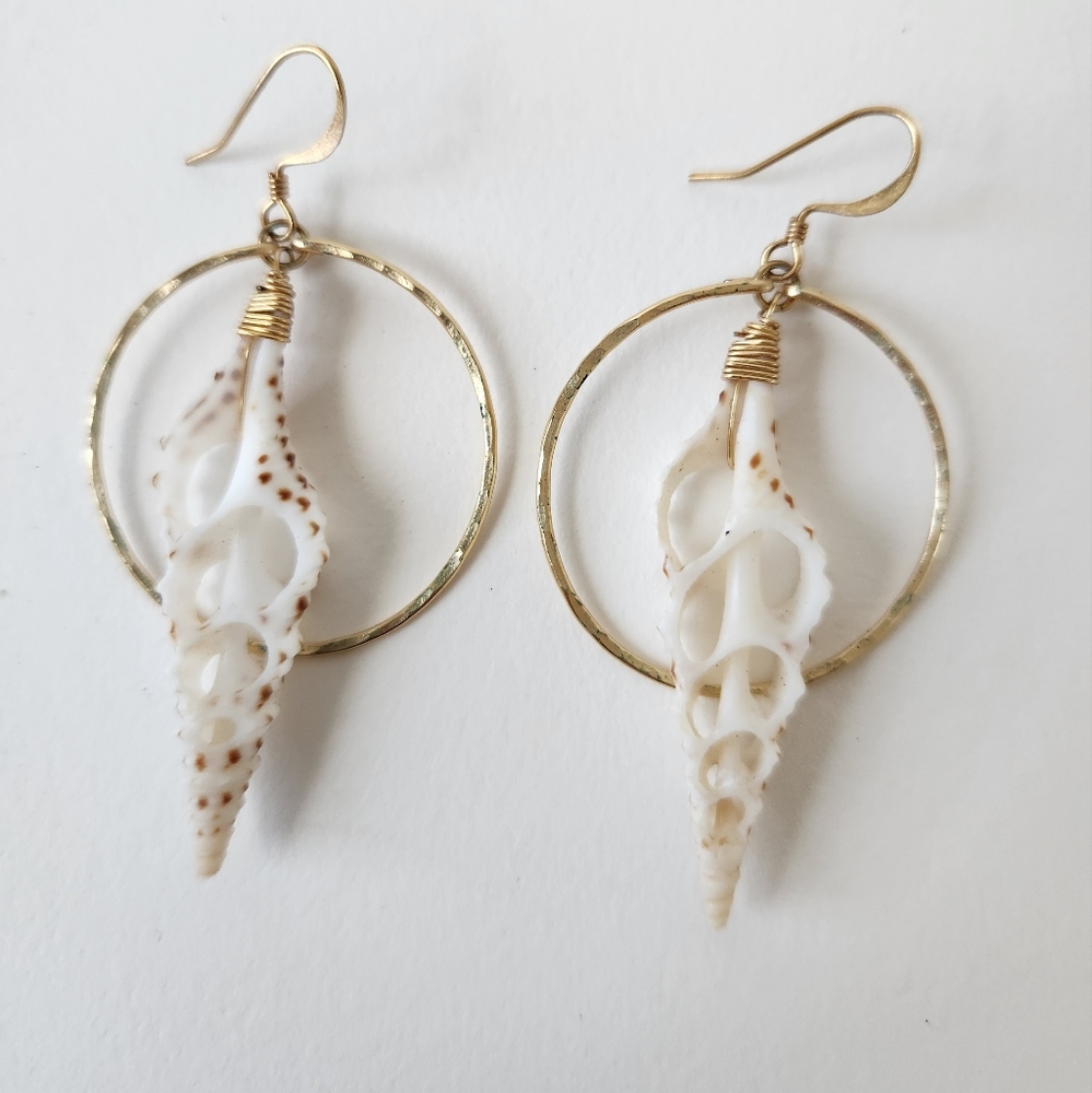 Boho shell earrings